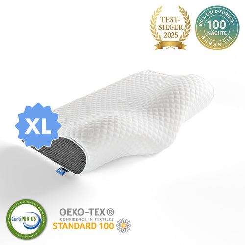 HappySleep – Ergonomisches Kopfkissen (XL)